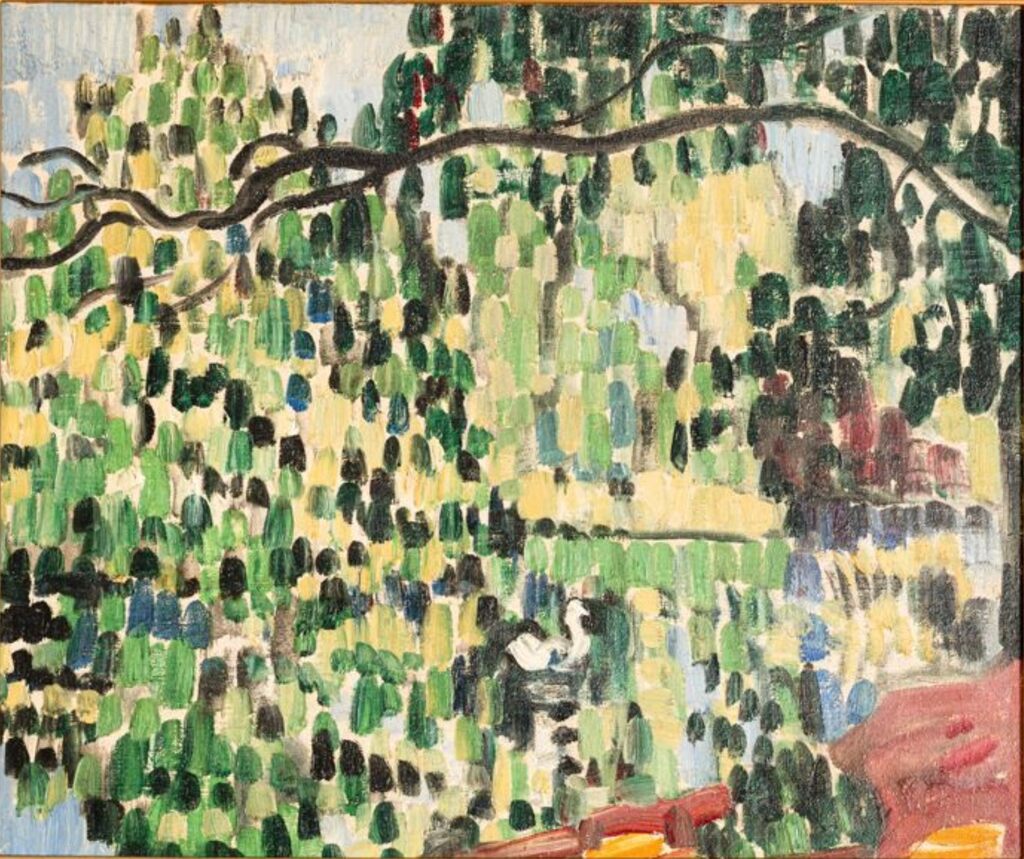 Louis Valtat — Le cygne sur le lac au Bois de Boulogne