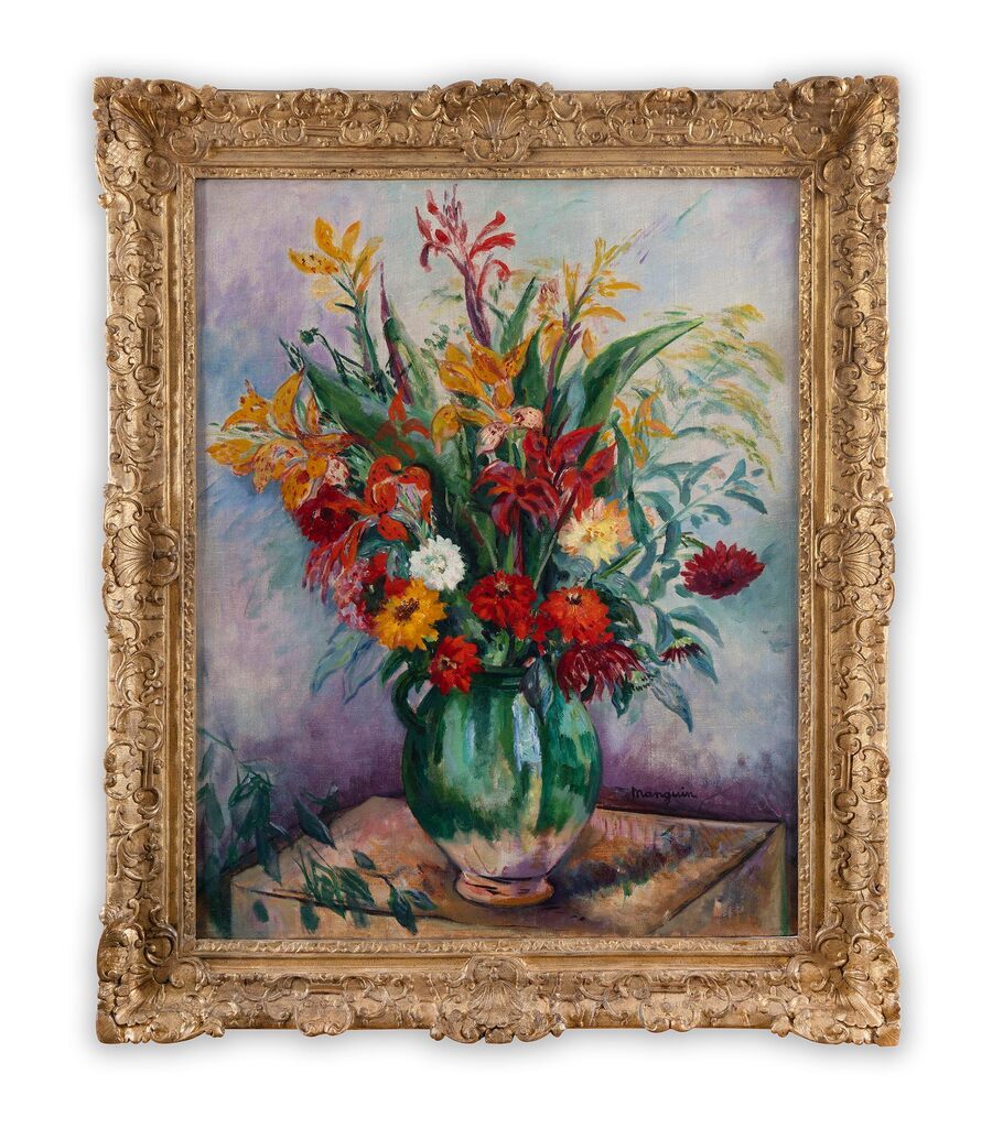 Henri Manguin — Vase vert et fleurs