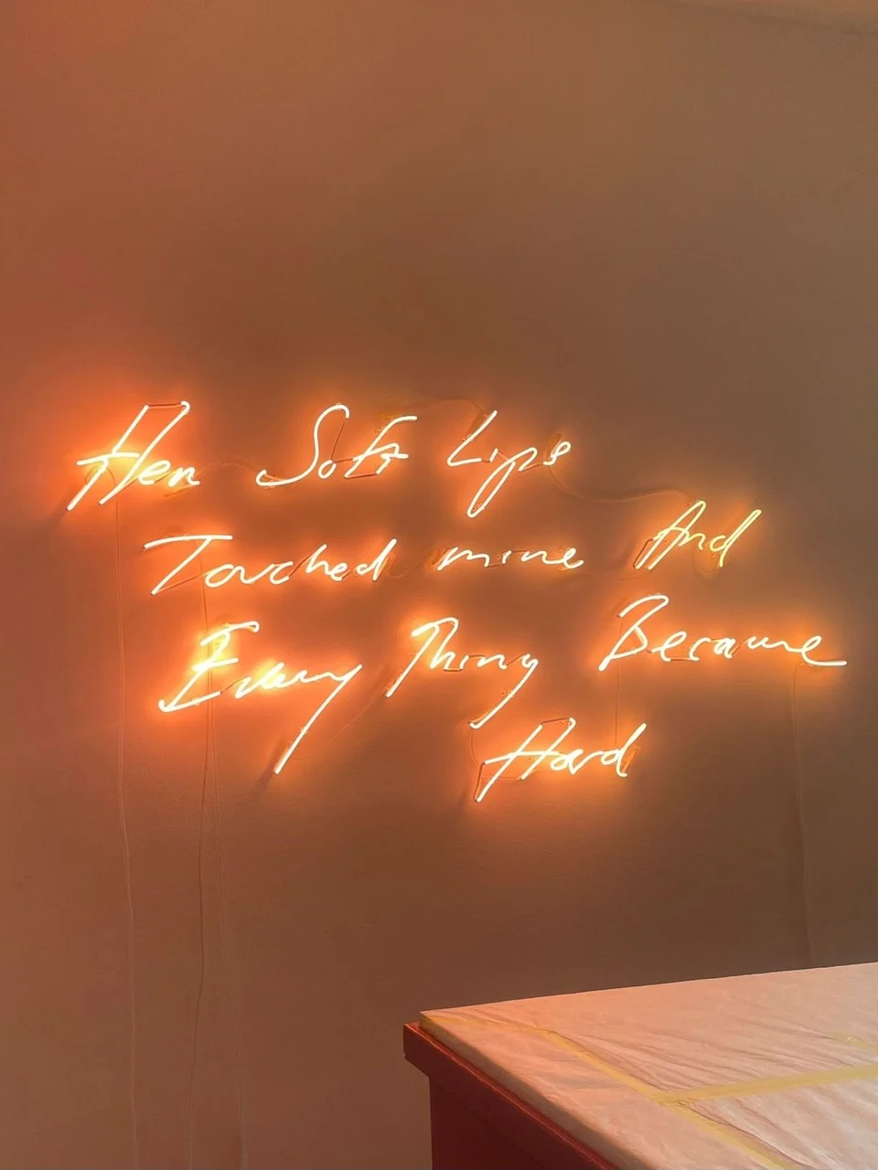 Tracey Emin — Her soft lips touched mine and everything became hard