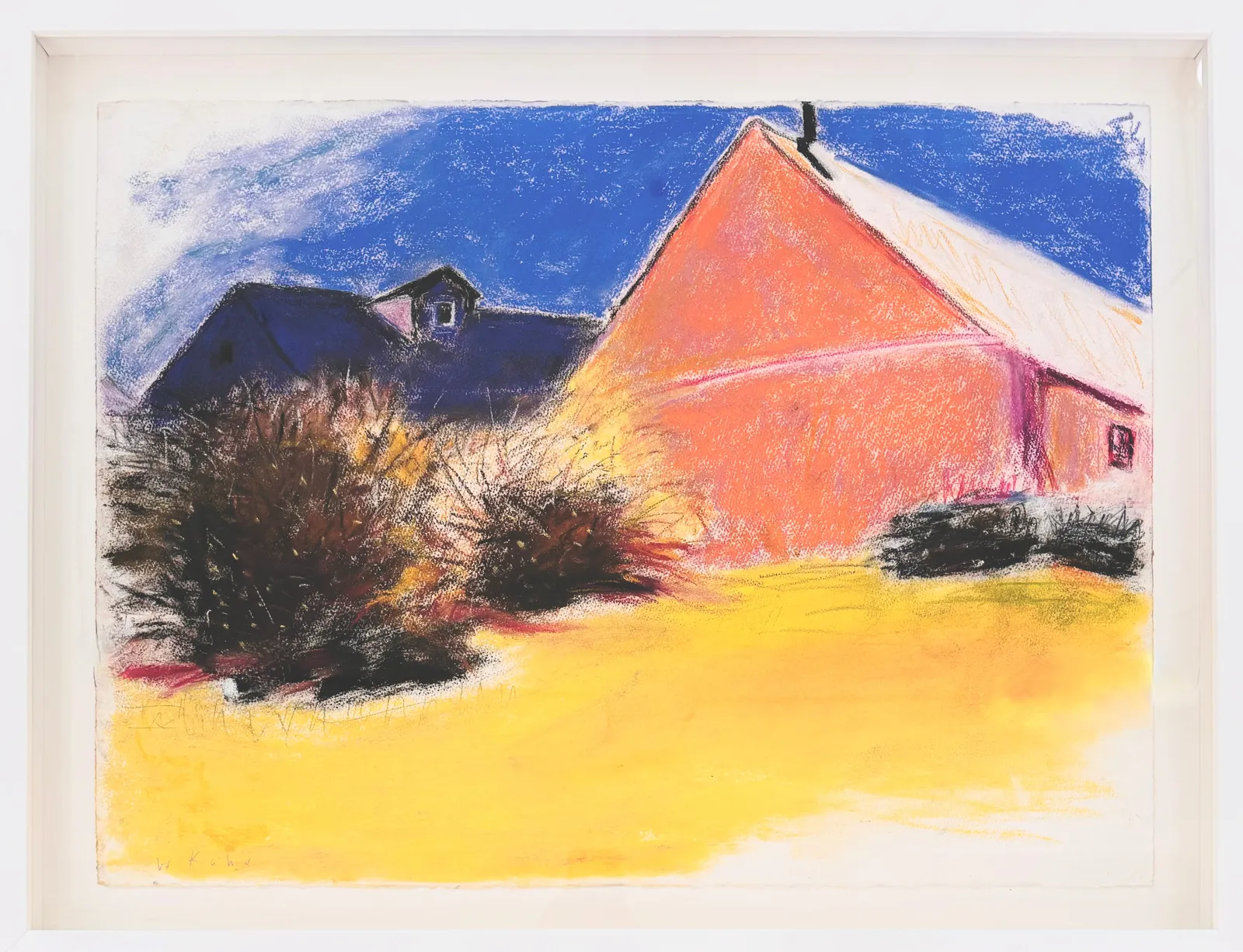 Wolf Kahn — Barns Near the Atlantic Golf Club