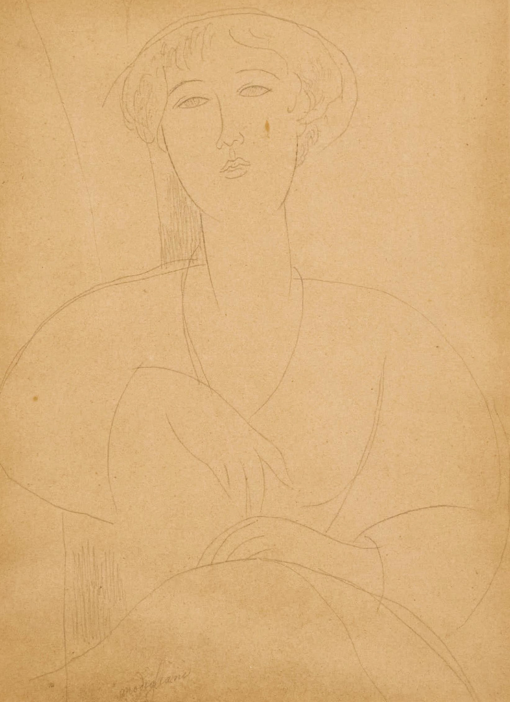 Amedeo Modigliani — Buste de Jeune Fille