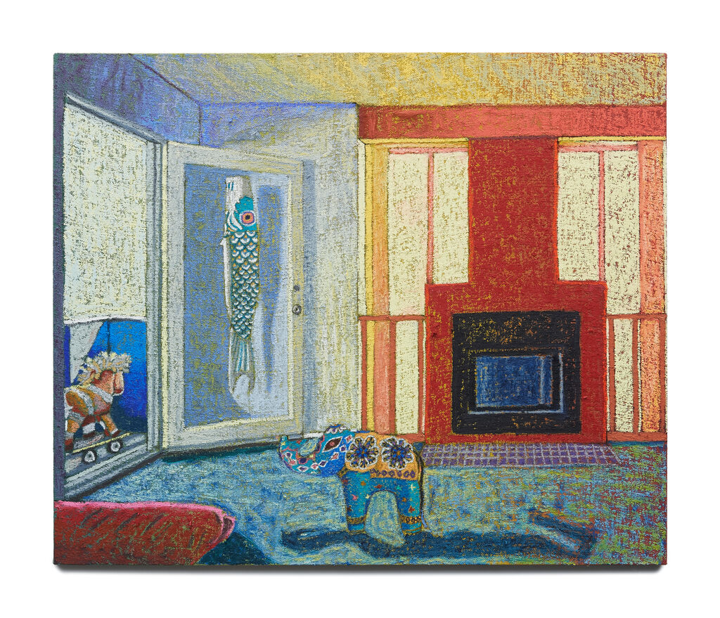 JJ Manford — Frank Gehry Interior, Venice Beach, with Suzani Elephant