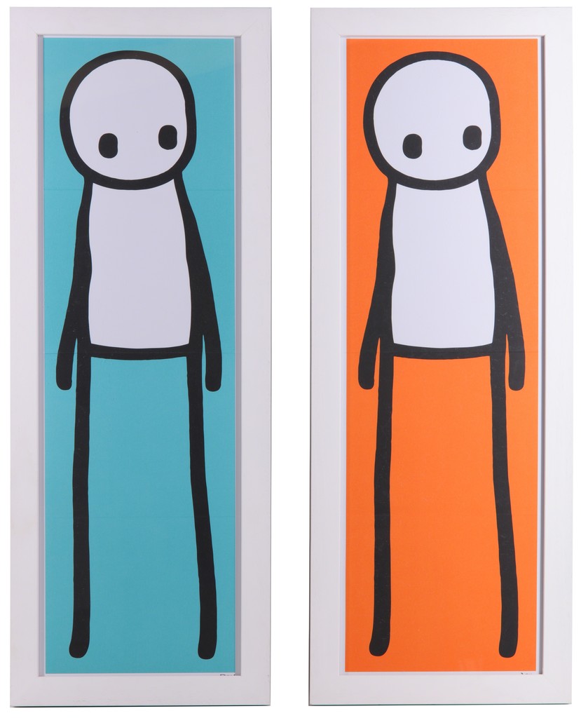 Stik — Standing Figure (Teal & Orange)