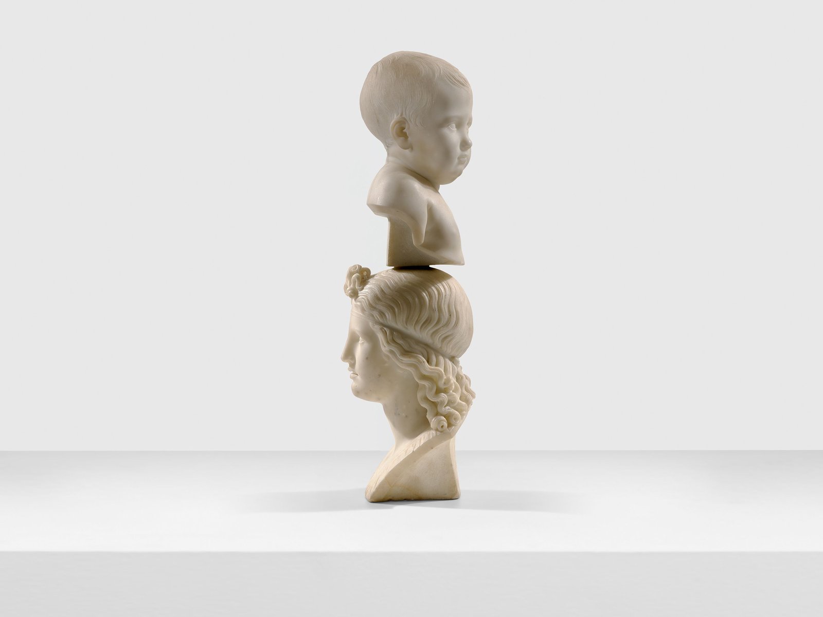 Giosuè Meli — Double busts carved in a single block