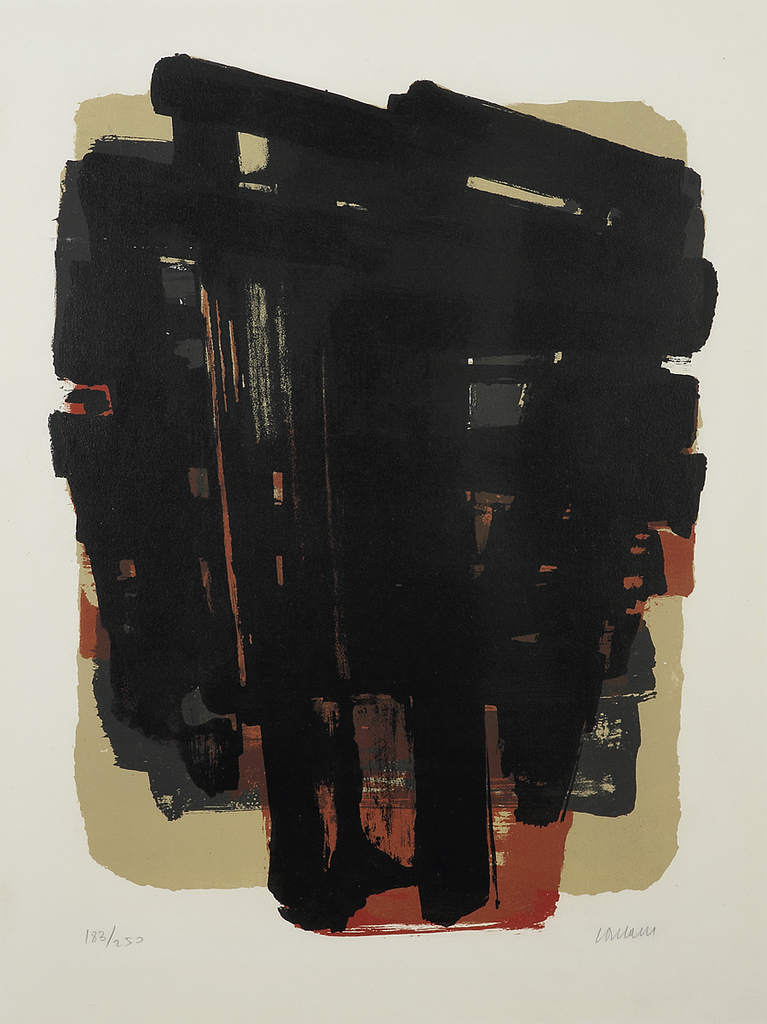 Pierre Soulages — LITHOGRAPHIE N°8