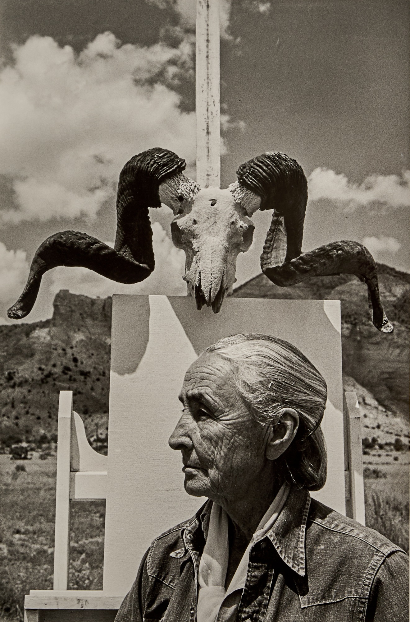 Arnold Newman — Georgia O'Keeffe, Ghost Ranch, New Mexico