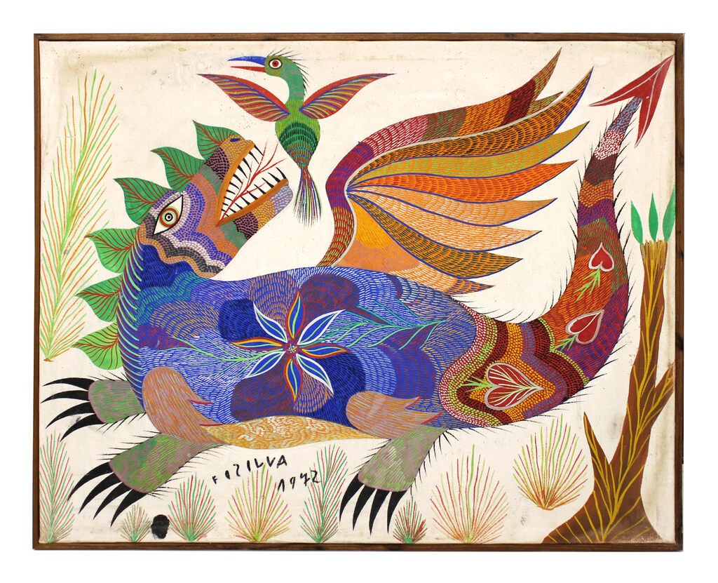 Chico da Silva — Untitled (Dragão)