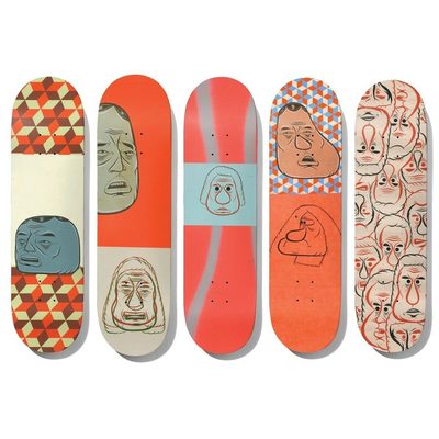Set of 5 skateboard decks