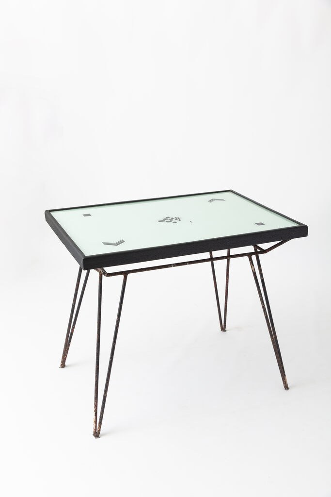 Abraham Palatnik — Unique Painted Glass Table