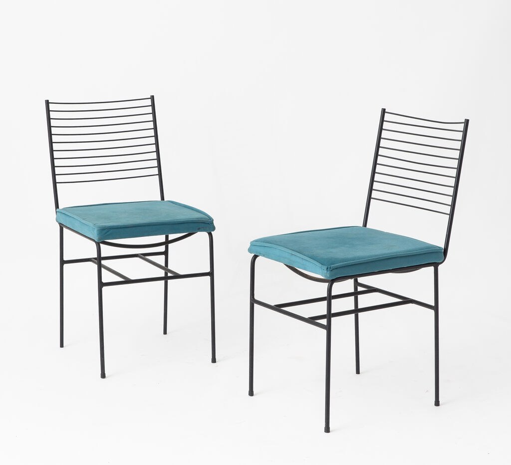 Joaquim Tenreiro — Pair of iron chairs