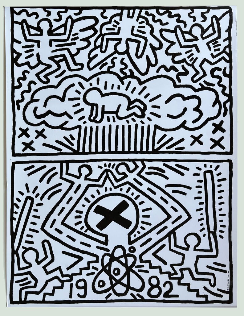 Keith Haring — Nuclear Disarmament poster