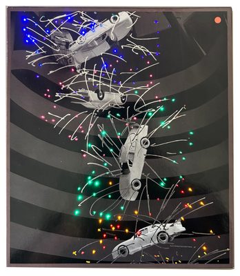 "Drawing from Inopportune: Stage One" Guggenheim light display