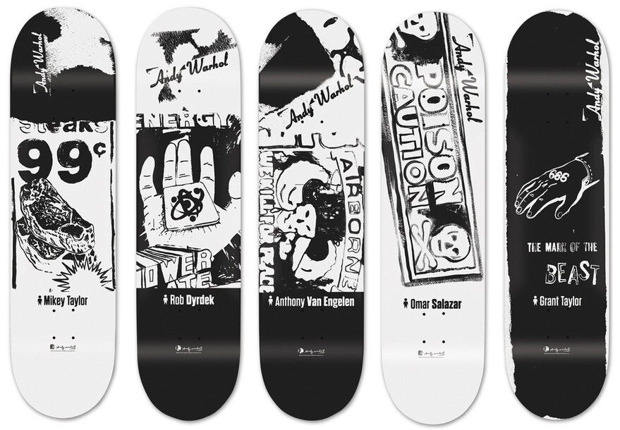 Andy Warhol — Ads Series skateboards set of 5