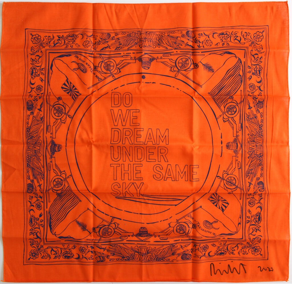 Rirkrit Tiravanija — Untitled (SIGNED Bandana)