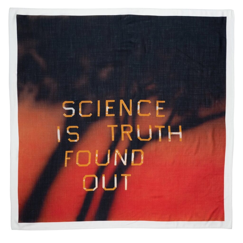 Ed Ruscha — Science is Truth Scarf