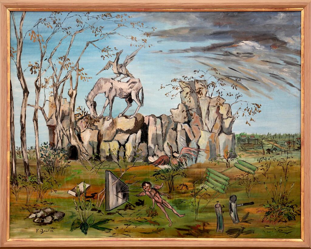 Francis Gruber — Composition, paysage fantastique