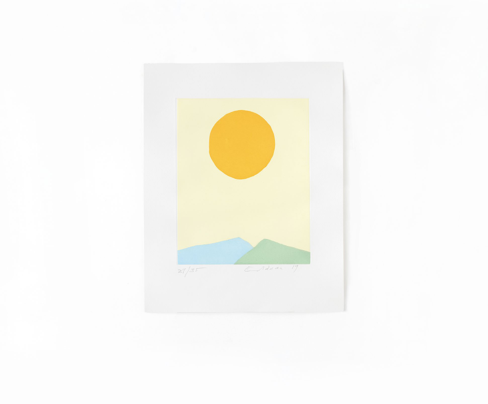 Etel Adnan — le poids de la lune i