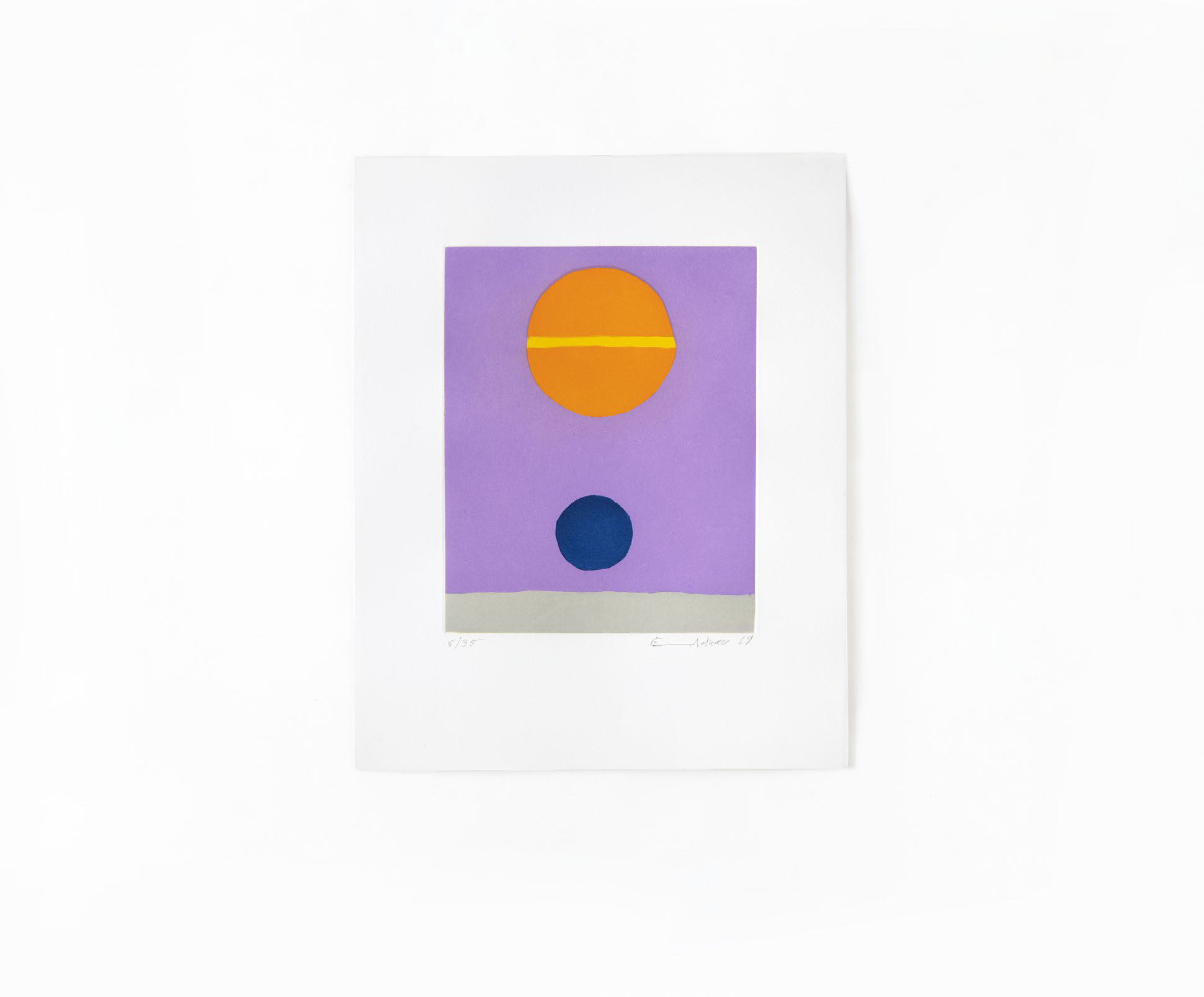 Etel Adnan — le poids de la lune iv