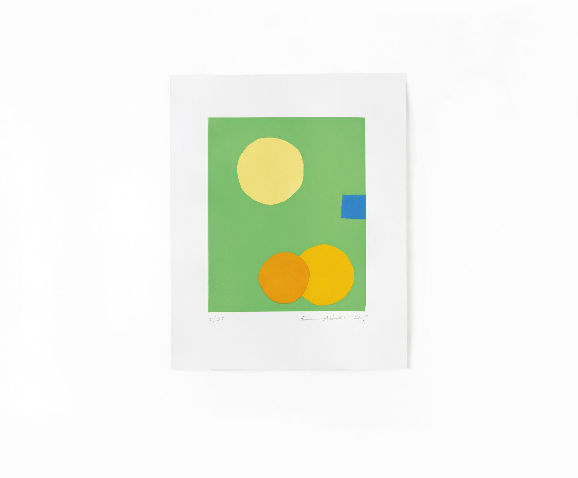 Etel Adnan — le poids de la lune iii