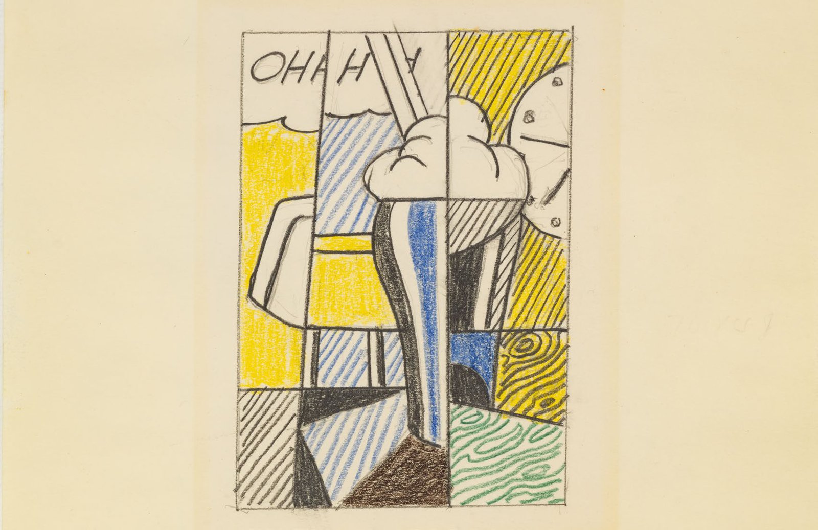 Roy Lichtenstein — Study for 'Ohhh'