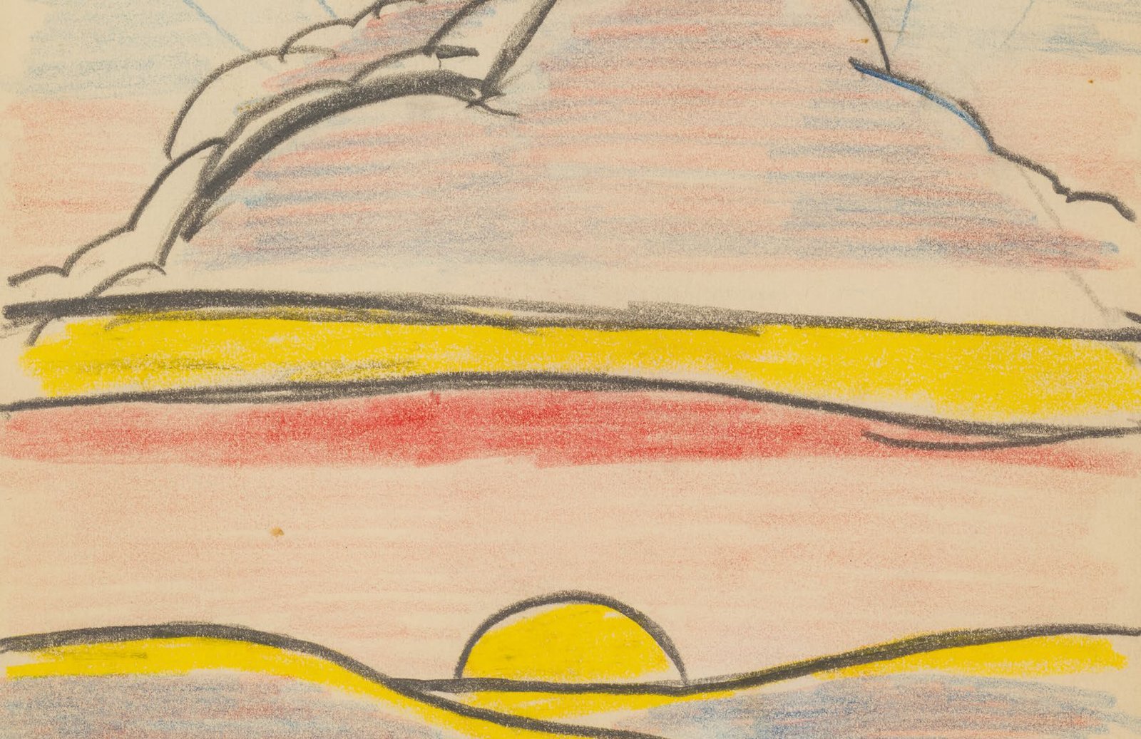 Roy Lichtenstein — Study for 'Sinking Sun'