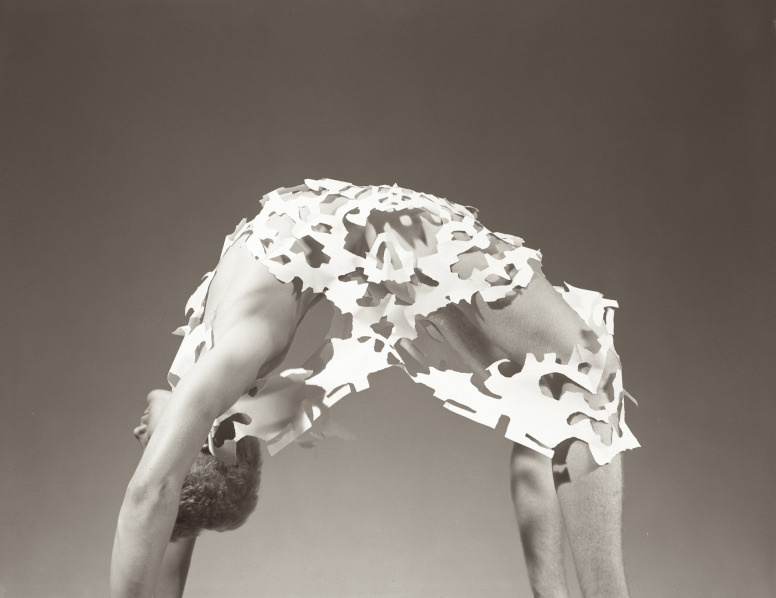 George Platt Lynes — Nude with Perforated Fabric