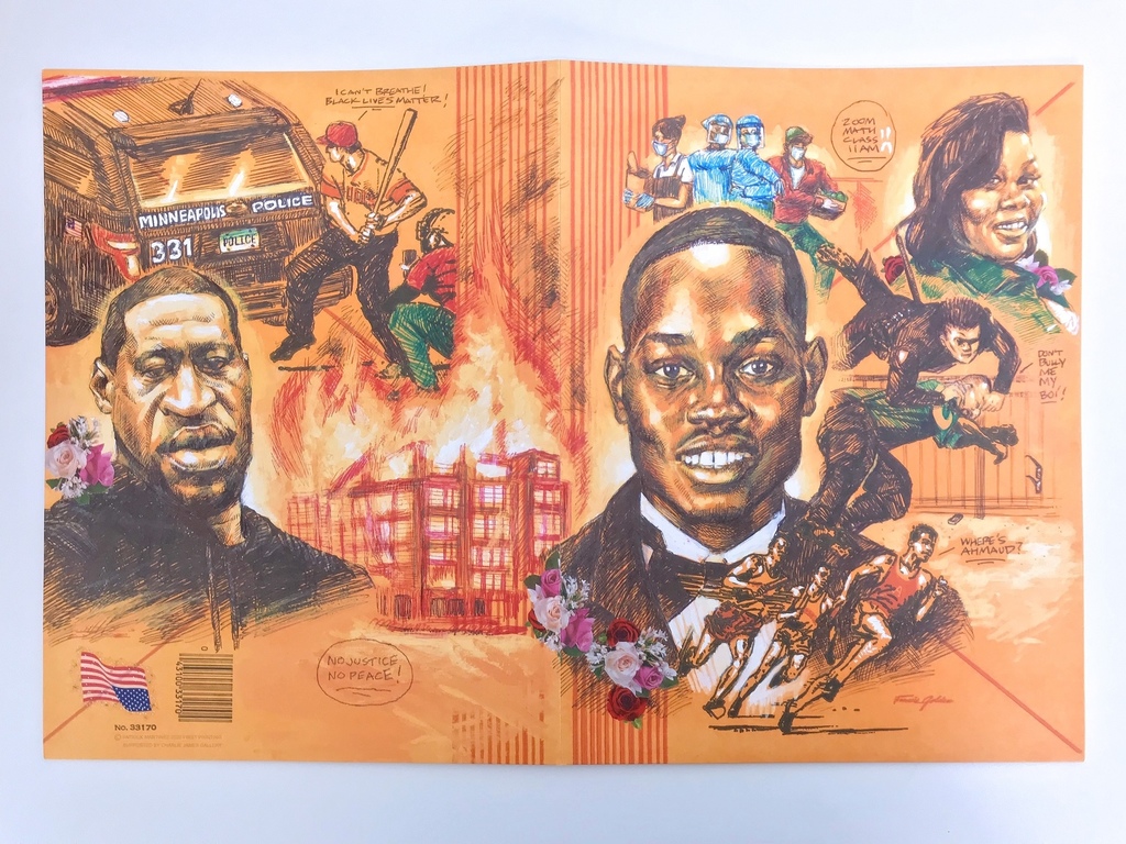 Patrick Martinez — Racism Doesn't Rest During a Pandemic Pee Chee (No Justice No Peace)