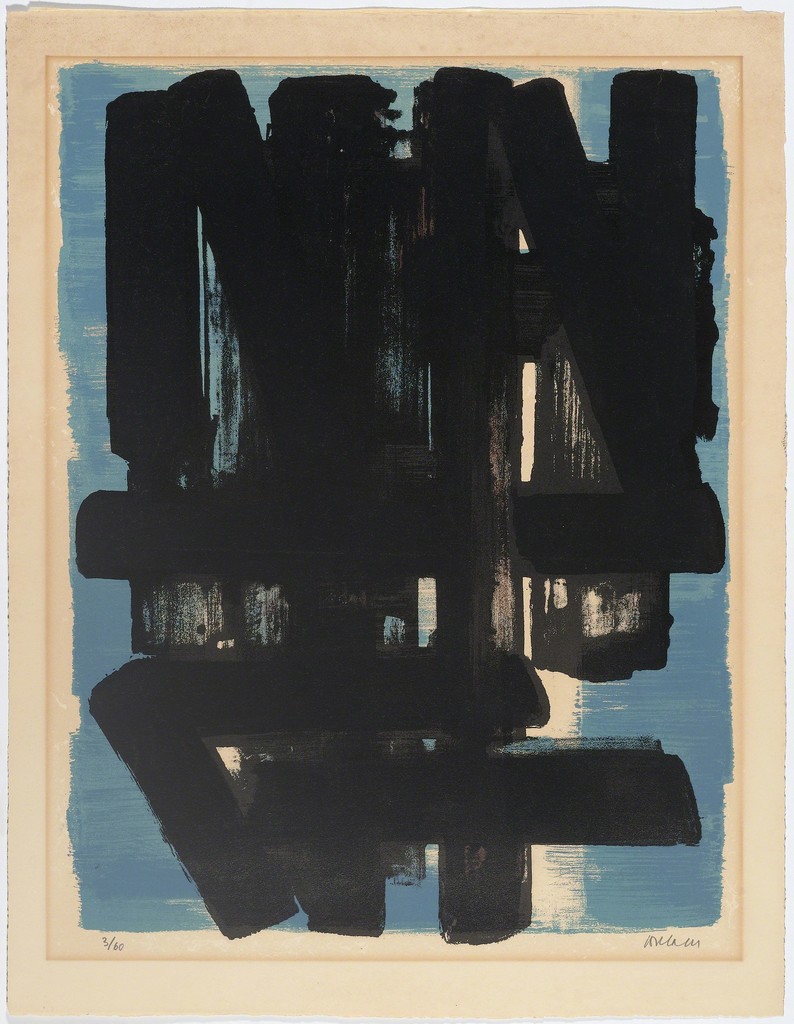 Pierre Soulages — Lithographie no.5.