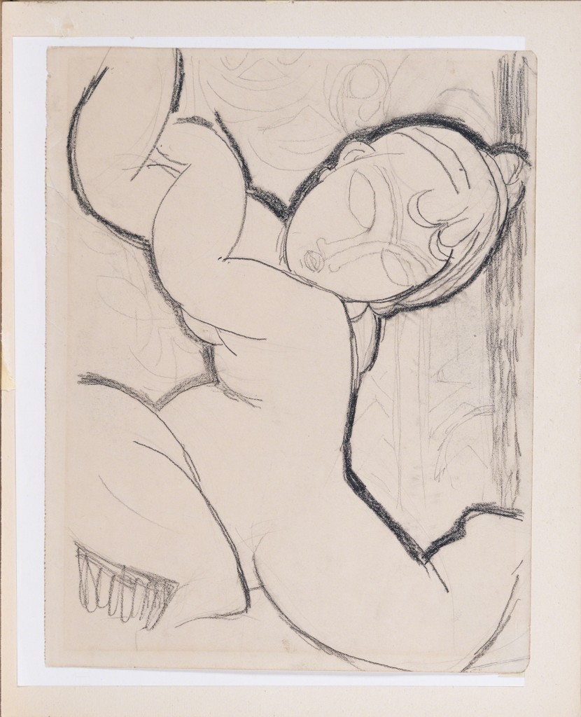 Amedeo Modigliani — Cariatide au dos à droite