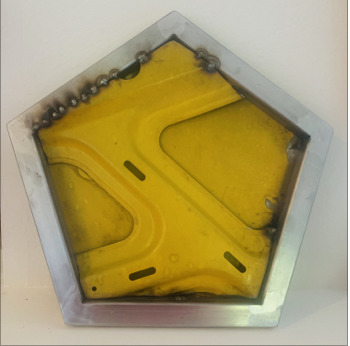 Beatriz Cortez — Five Point Shield (Yellow)
