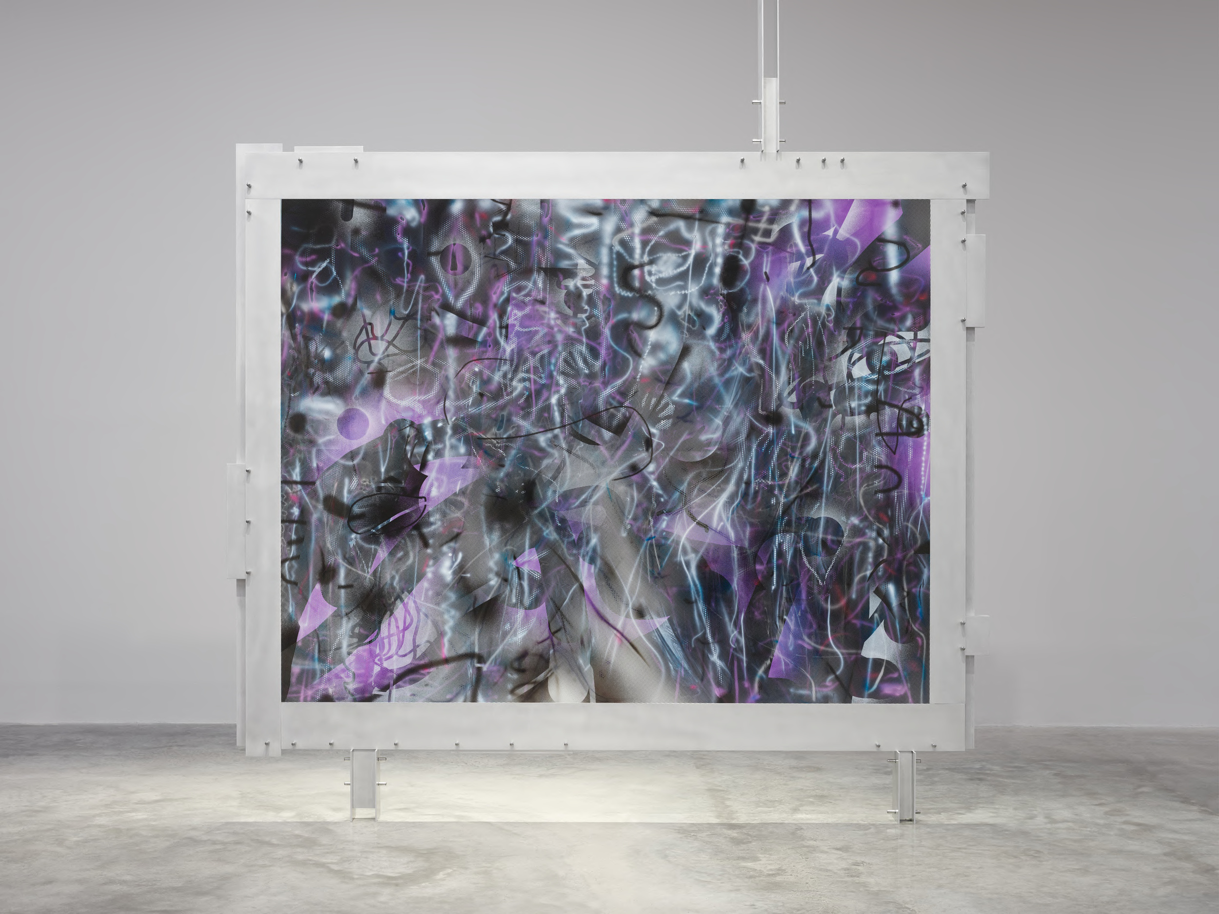 Julie Mehretu — TRANSpaintings (night seam) / Upright Brackets