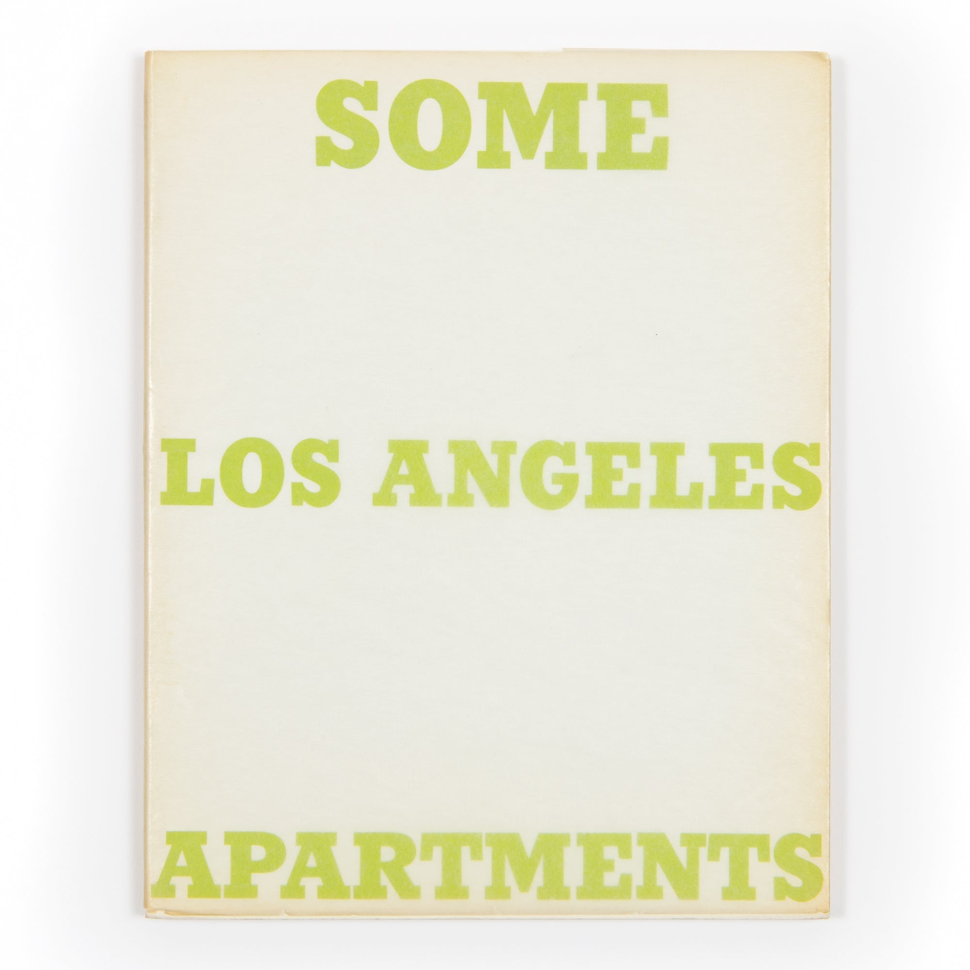 Ed Ruscha — Some Los Angeles Apartments