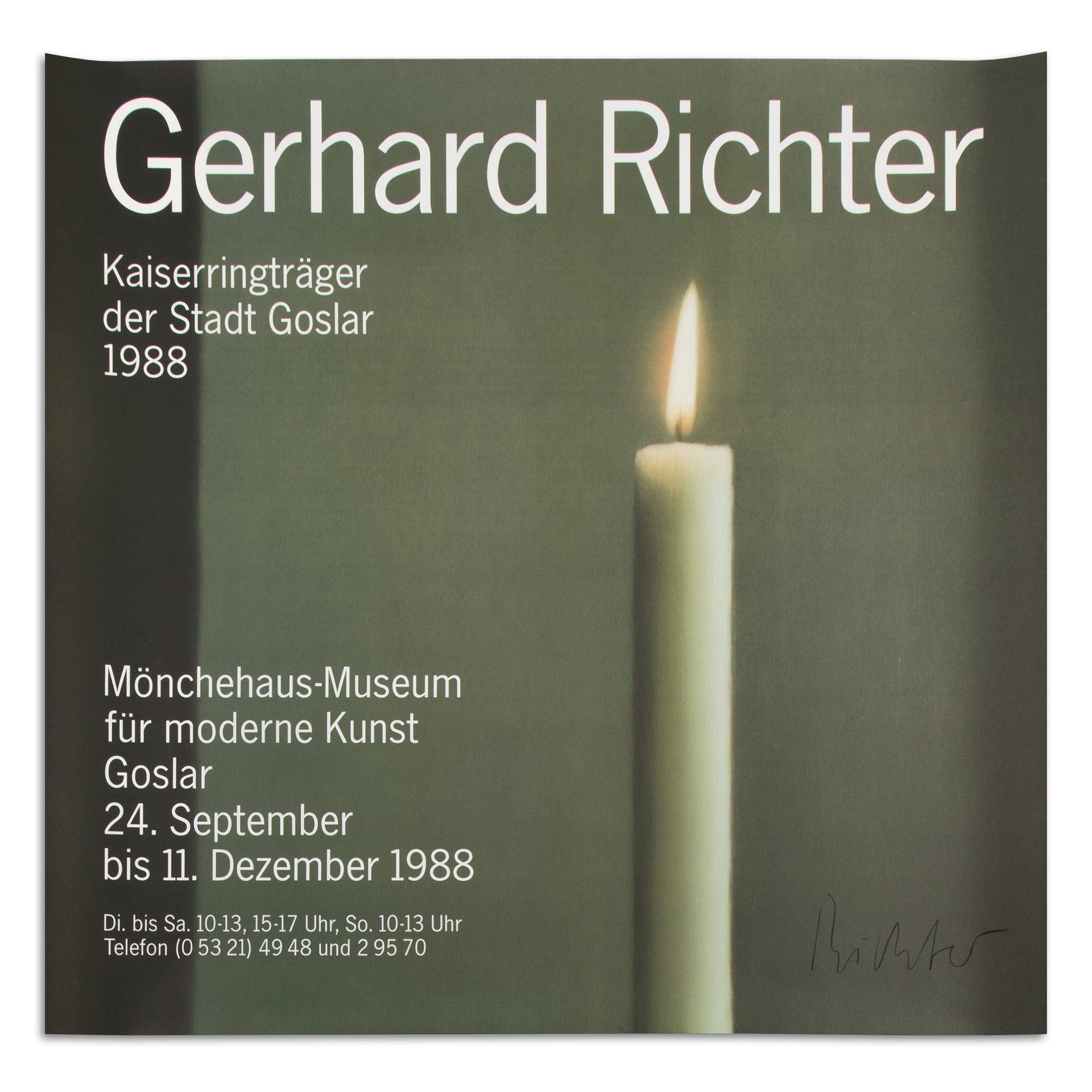 Gerhard Richter — Kerze I (Poster Mönchehaus-Museum)