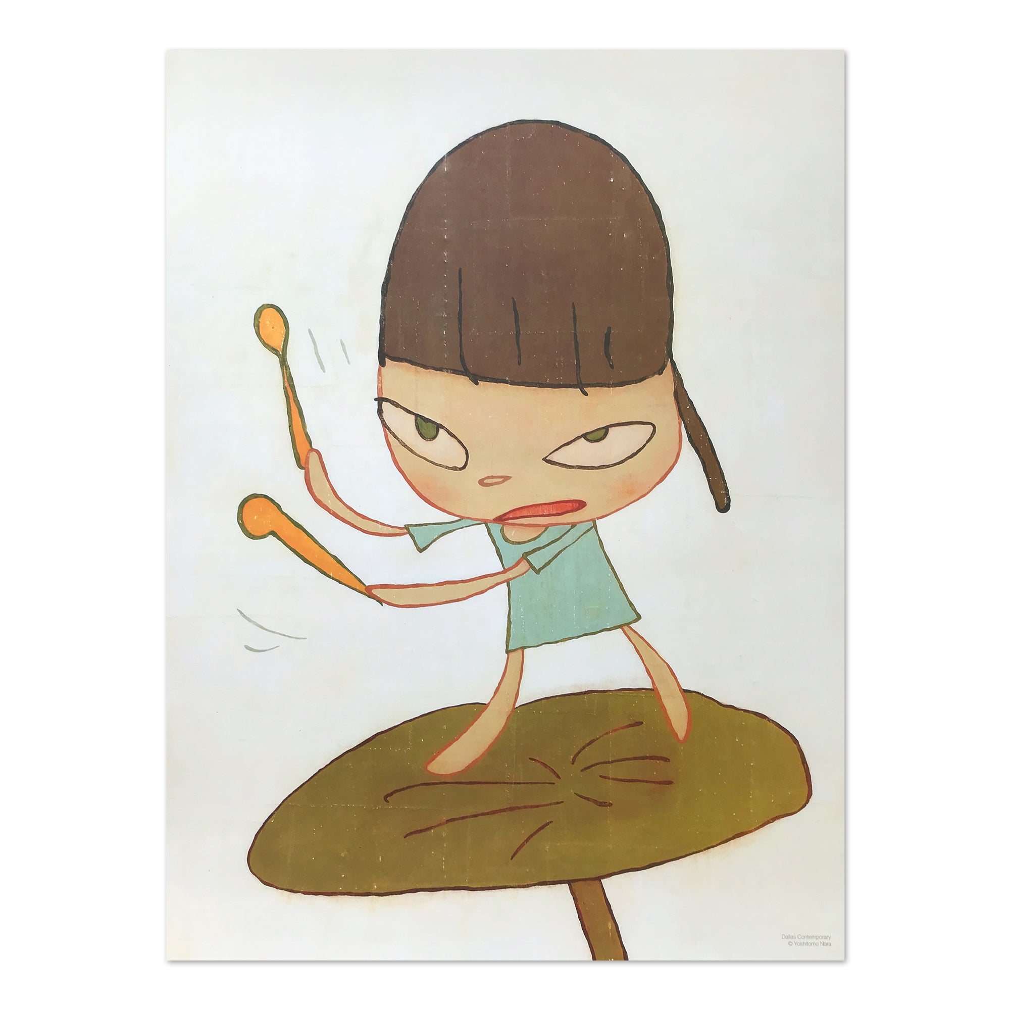 Yoshitomo Nara — Marching on a Butterbur Leaf