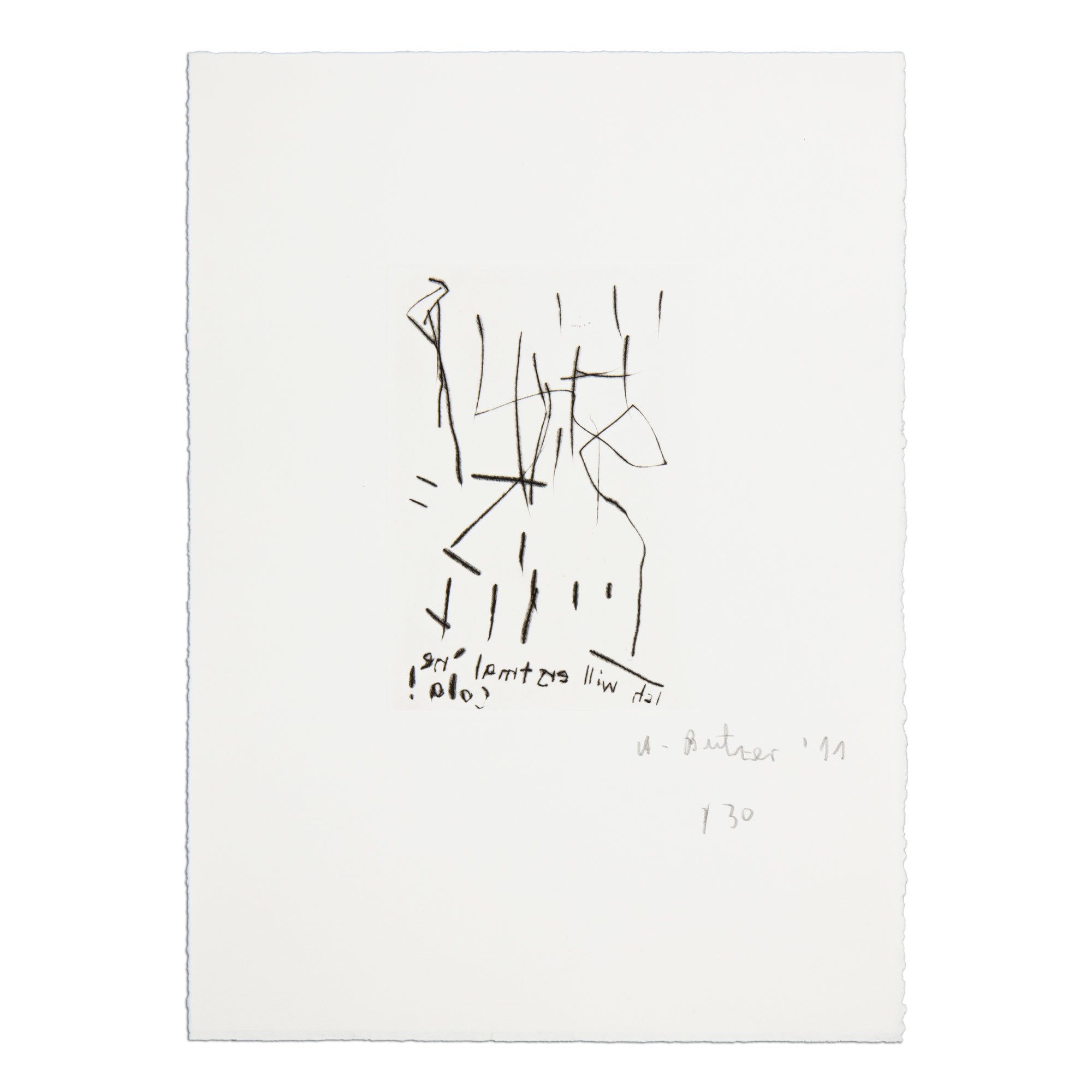 André Butzer — Untitled (Ich will erstmal 'ne Cola!)