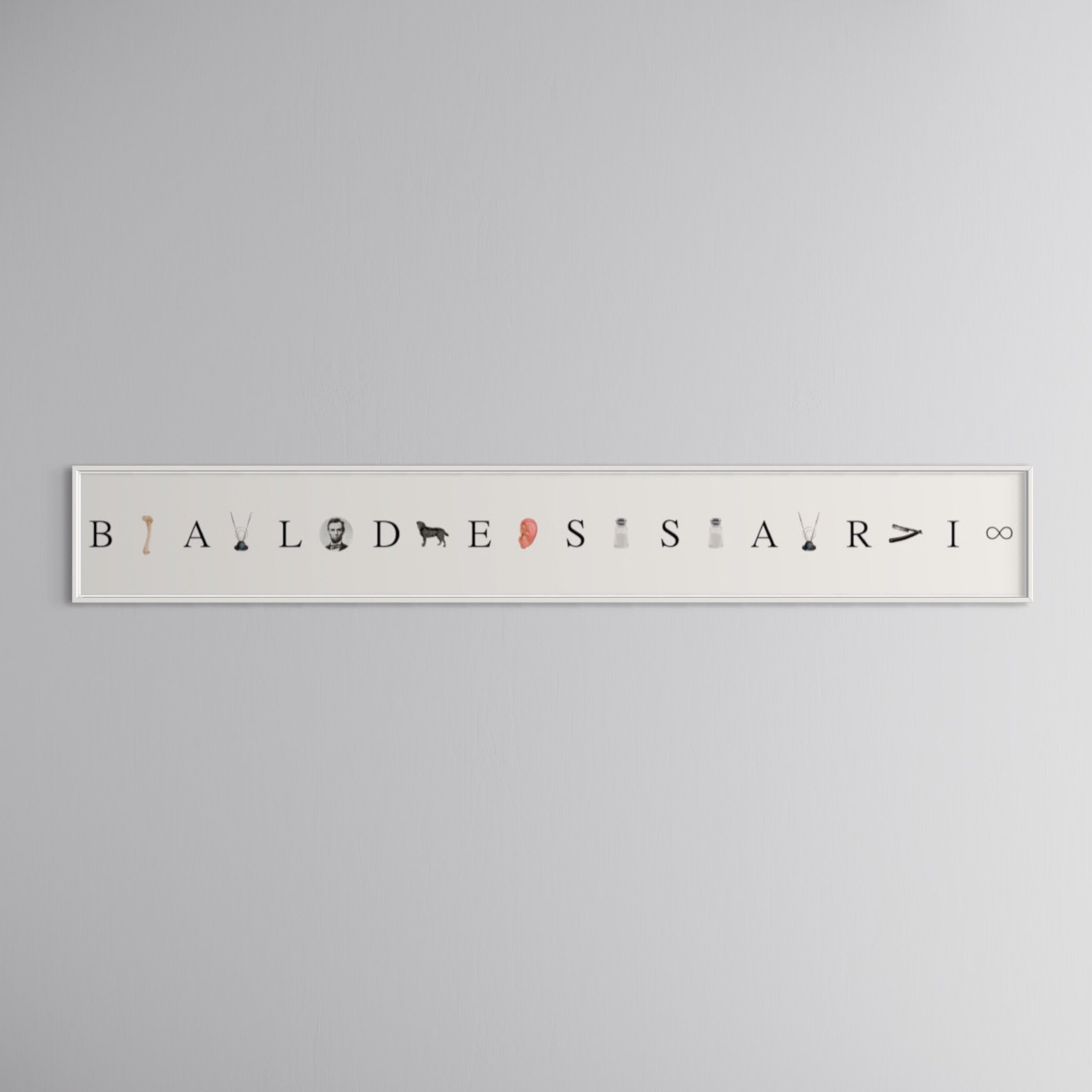 John Baldessari — Give me a B, give me an A...