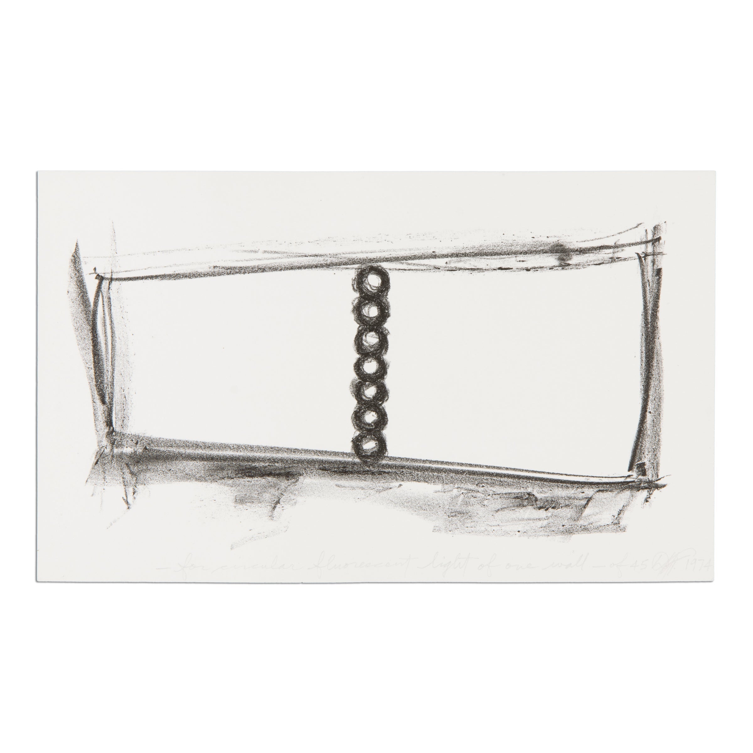 Dan Flavin — For Circular Fluorescent Light Of One Wall