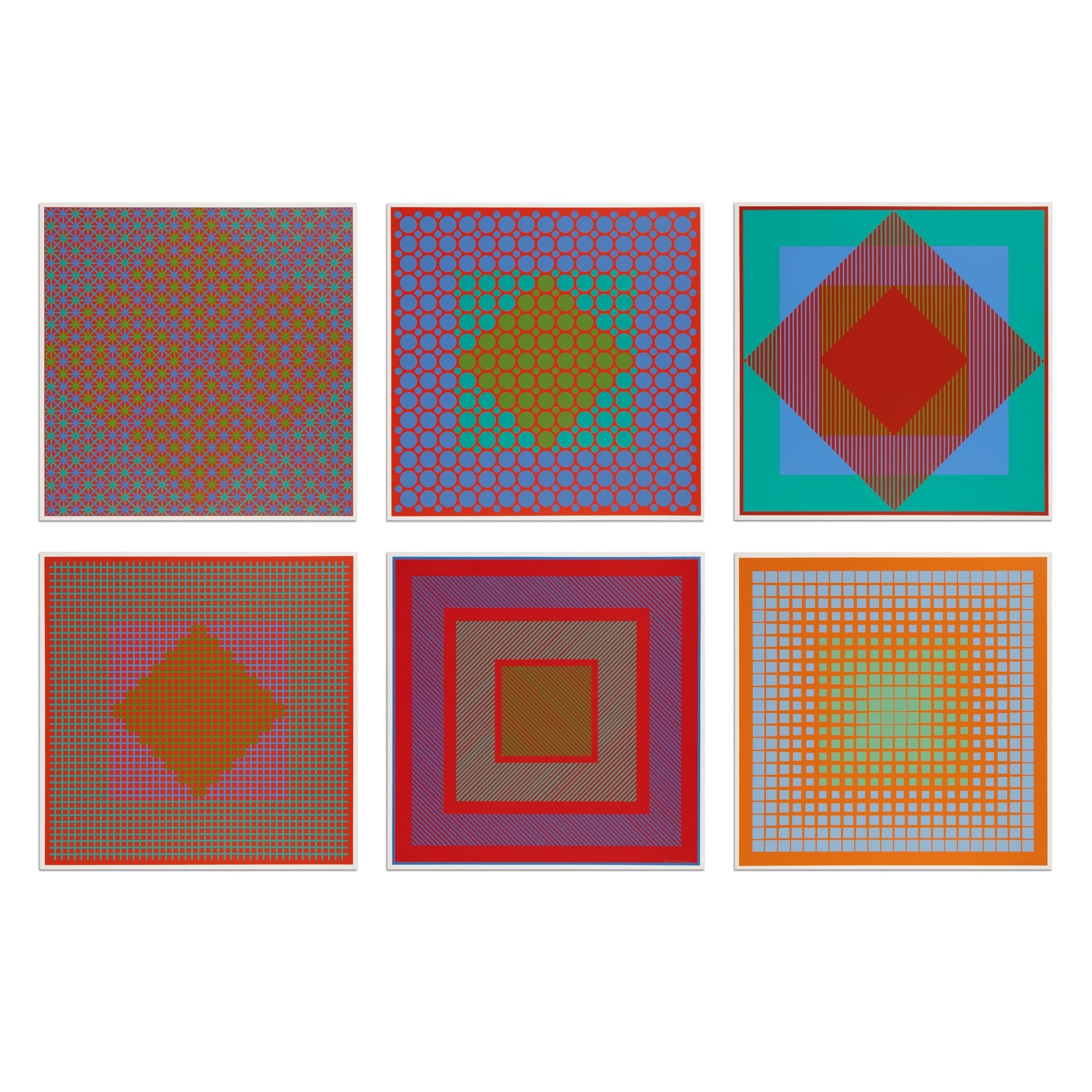 Richard Anuszkiewicz — 6 Seritypien