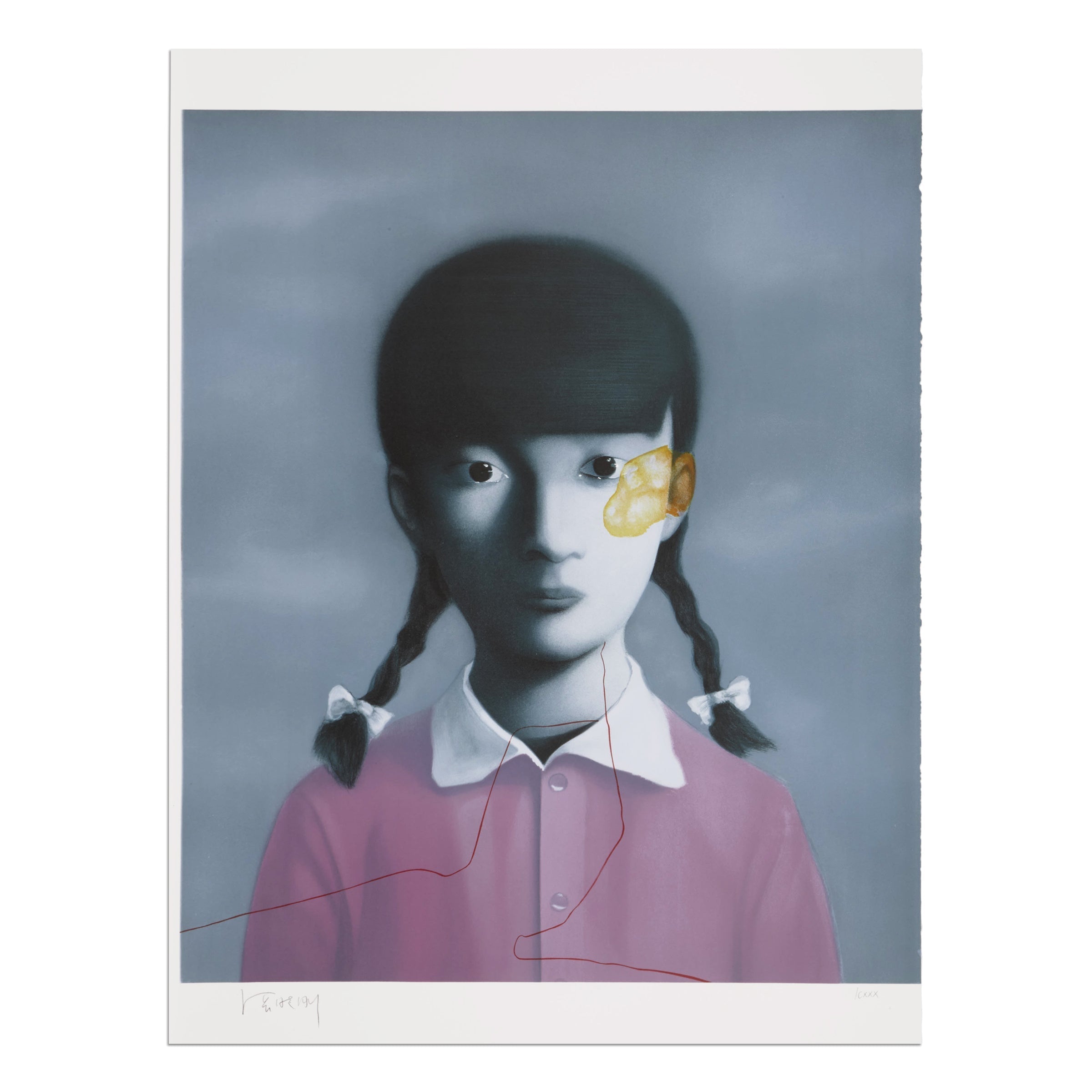 Zhang Xiaogang — Filette en Violette