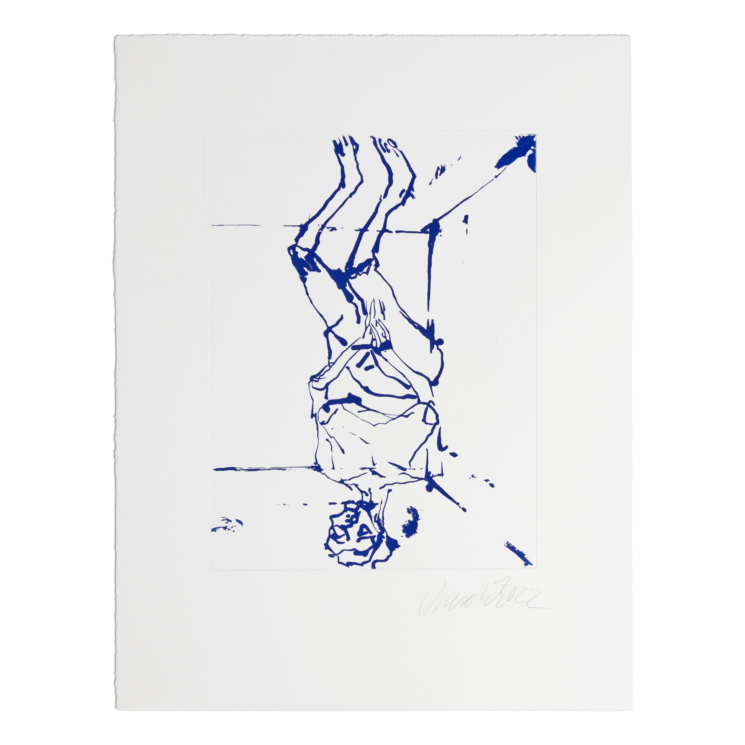 Georg Baselitz — Serpentine (Blue)