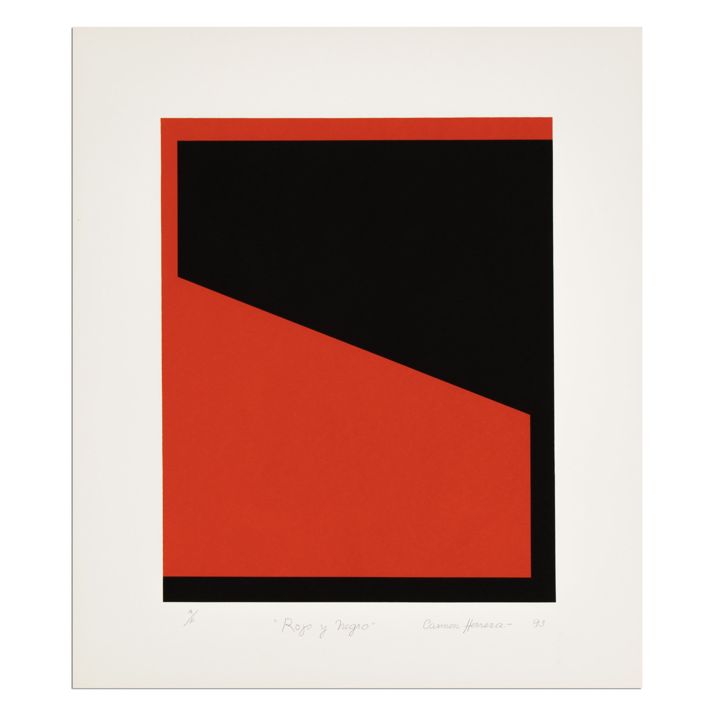 Carmen Herrera — Rojo y Negro