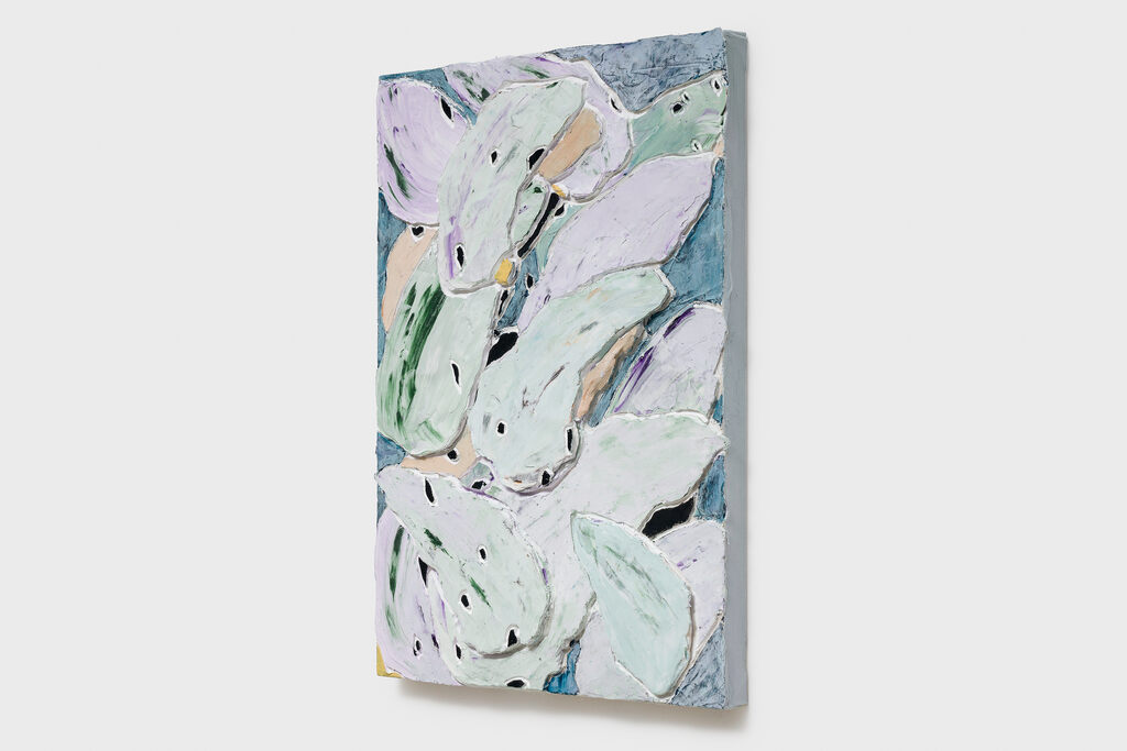Manoela Medeiros — Tropical still life, leaves with black seeds