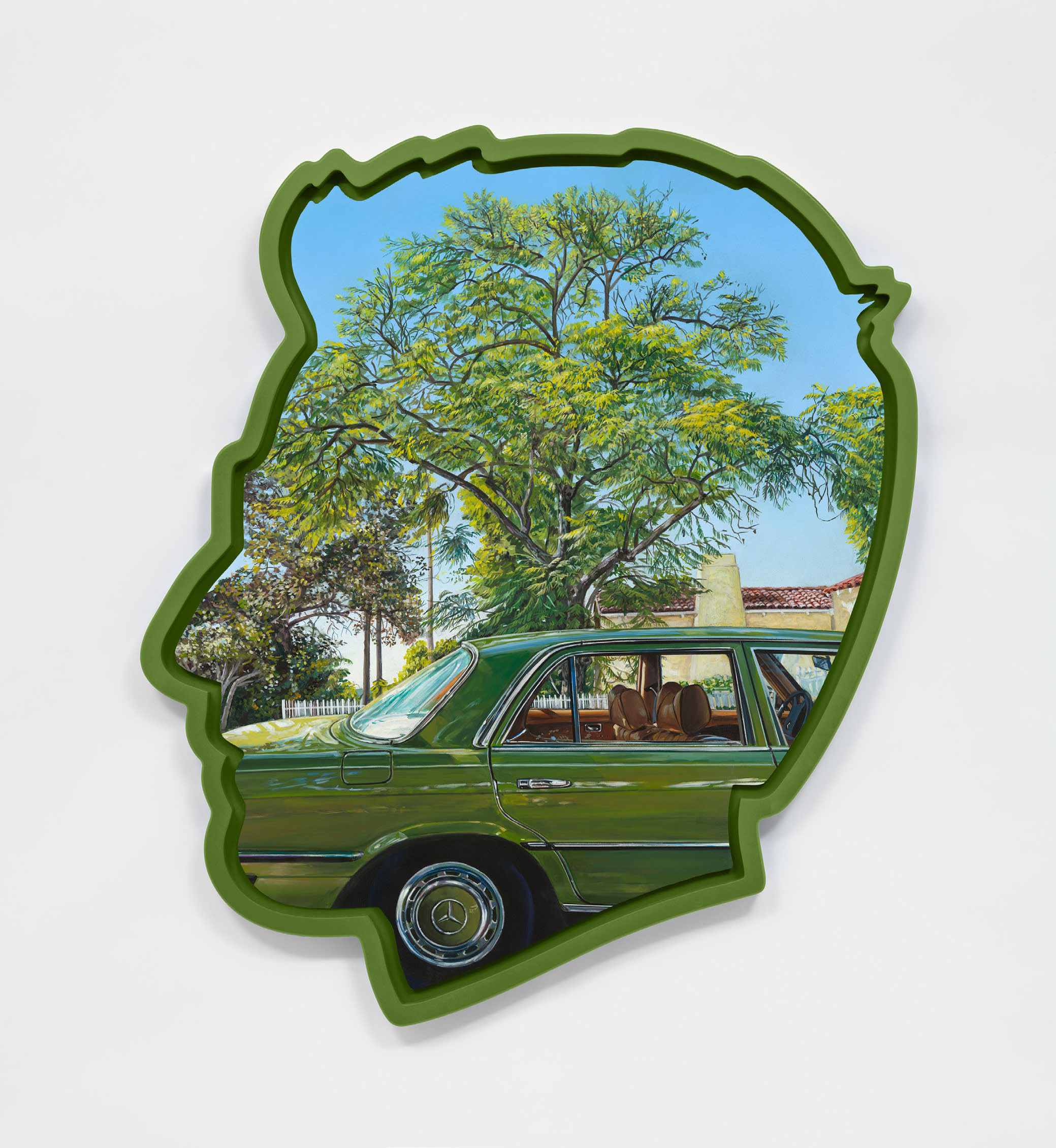 Alex Israel — Self Portrait (Vintage Car)