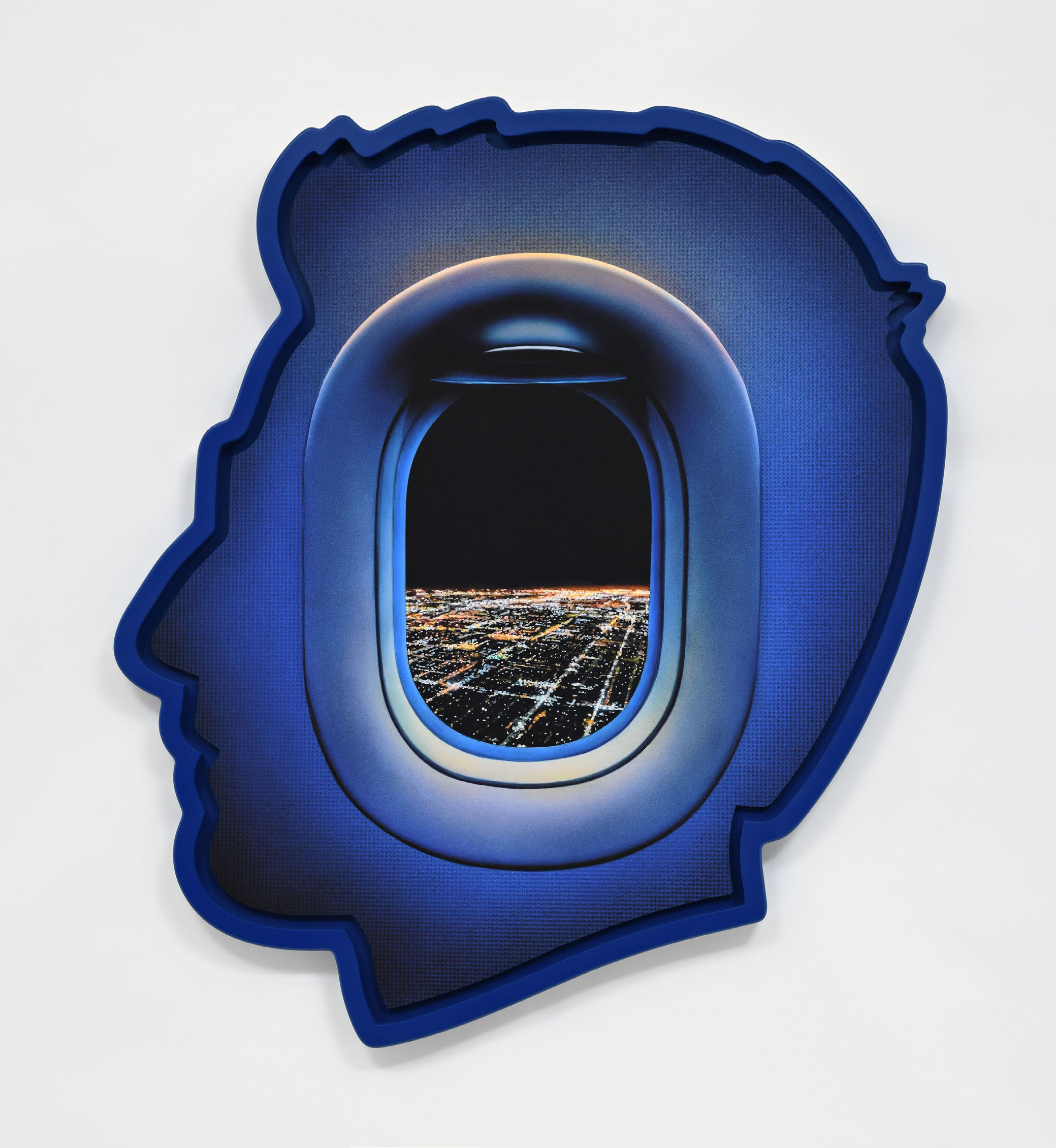 Alex Israel — Self Portrait (Night Window)