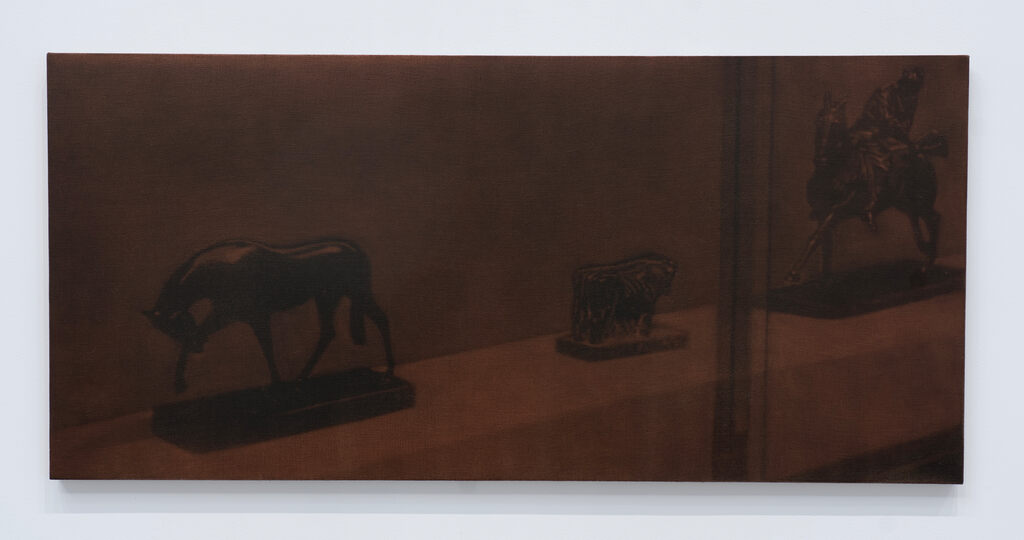 Troy Brauntuch — Untitled (Cowboy with cow and horse)