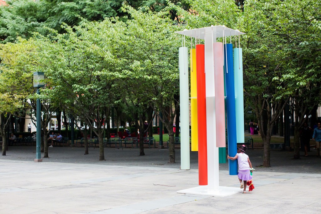 Sam Falls — Untitled (Wind chimes)