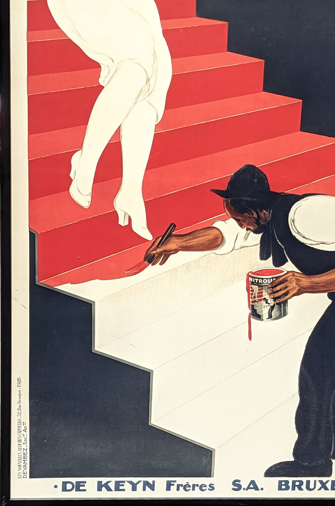 Leonetto Cappiello — French Vintage Modern Art Deco Nitrolian Fast Drying Paint Promotional Poster