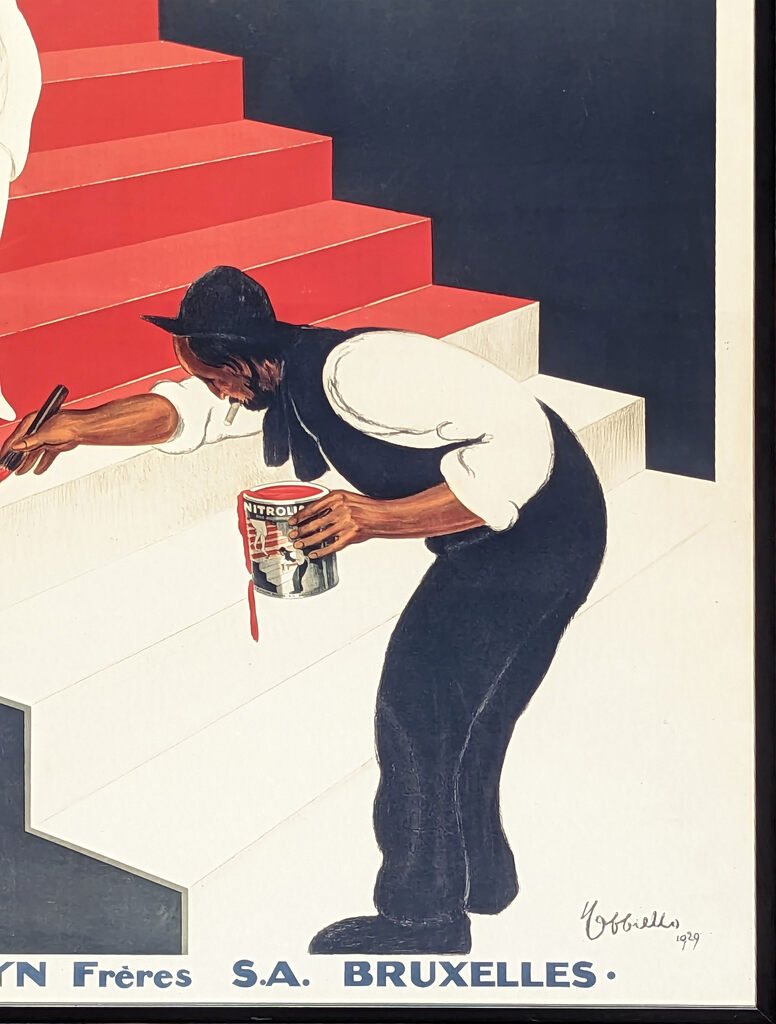Leonetto Cappiello — French Vintage Modern Art Deco Nitrolian Fast Drying Paint Promotional Poster