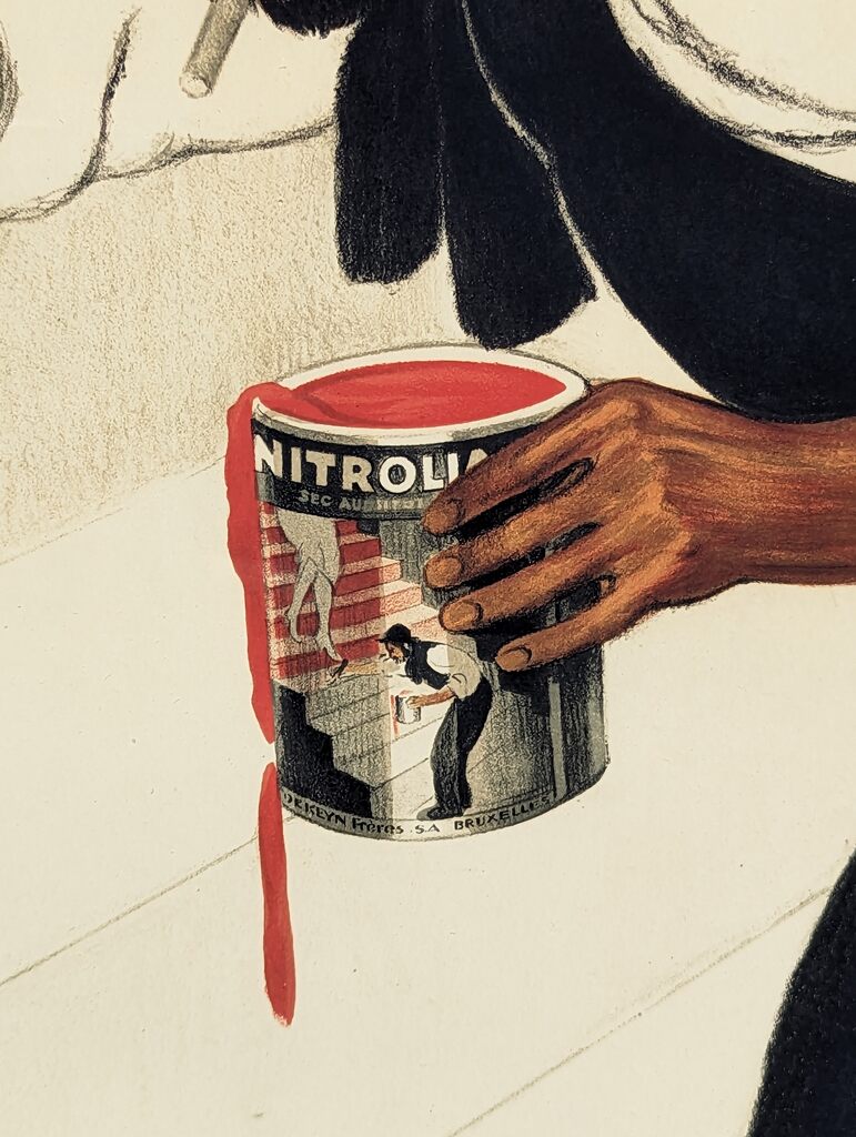 Leonetto Cappiello — French Vintage Modern Art Deco Nitrolian Fast Drying Paint Promotional Poster