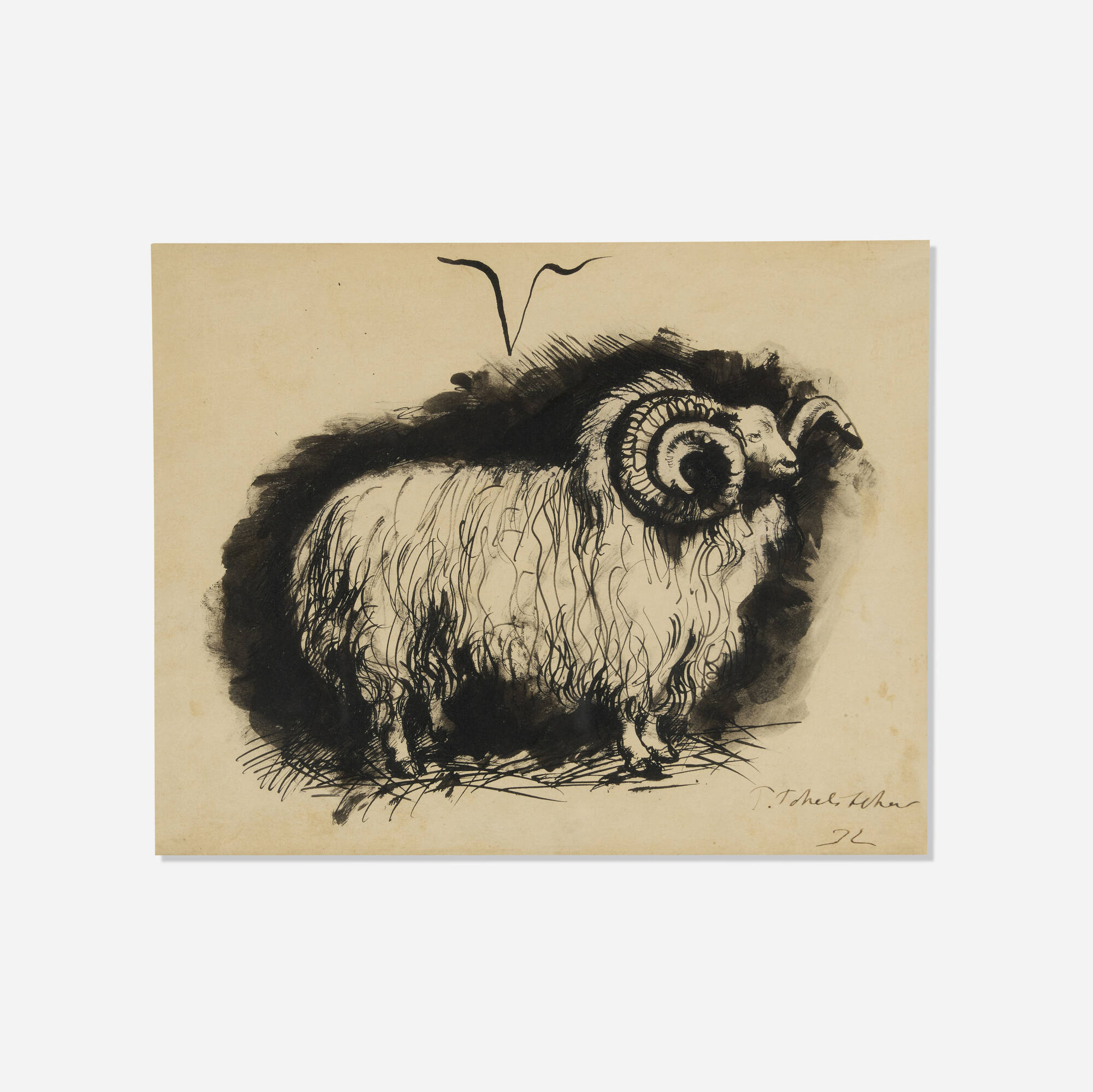 Pavel Tchelitchew — Untitled (Illustration for The Calendar of Saints for Unbelievers)